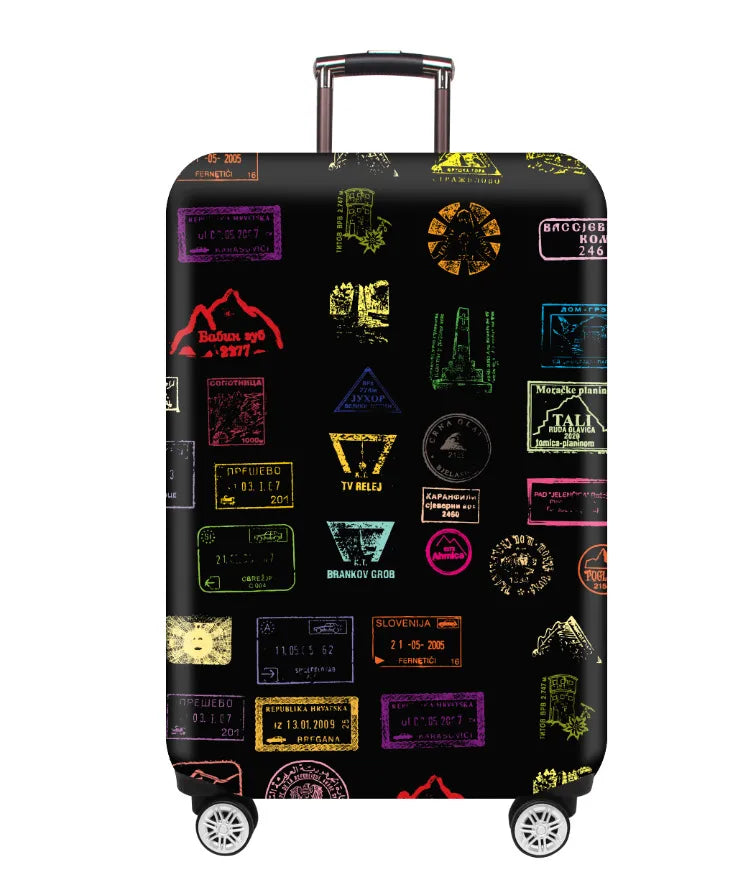 Colourfull Luggage Protective Cover - A.I.C.O