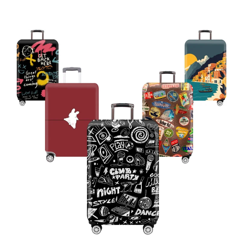 Colourfull Luggage Protective Cover - A.I.C.O