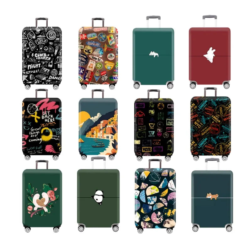 Colourfull Luggage Protective Cover - A.I.C.O