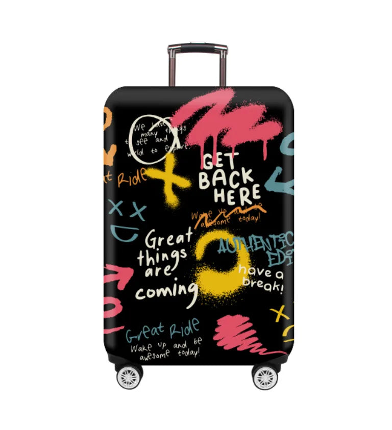 Colourfull Luggage Protective Cover - A.I.C.O