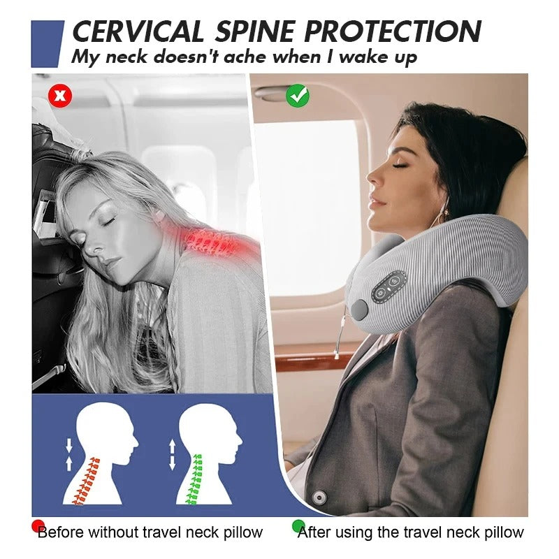 Massage Travel Neck Pillow - A.I.C.O